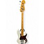 Used Fender American Ultra Precision Bass Arctic White Electric Bass Guitar thumbnail