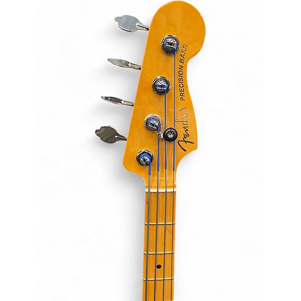 Used Fender American Ultra Precision Bass Arctic White Electric Bass Guitar