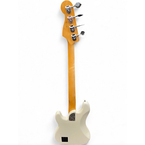 Used Fender American Ultra Precision Bass Arctic White Electric Bass Guitar
