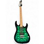Used Ibanez GRX70QA Green Solid Body Electric Guitar thumbnail