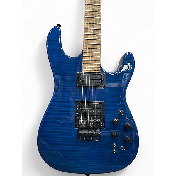 Used Carvin JB200C Jason Becker Tribute Trans Blue Solid Body Electric Guitar