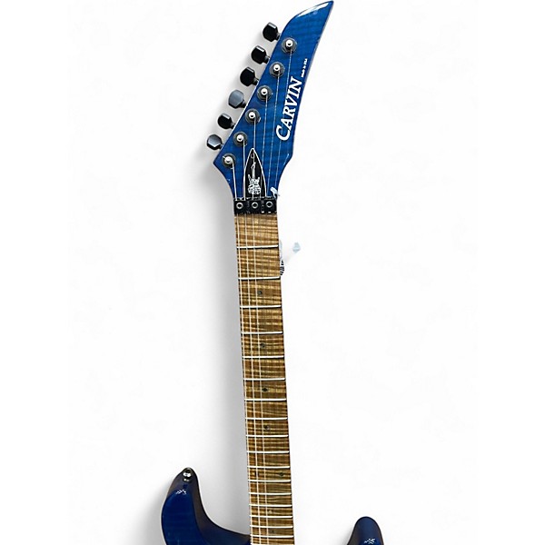 Used Carvin JB200C Jason Becker Tribute Trans Blue Solid Body Electric Guitar