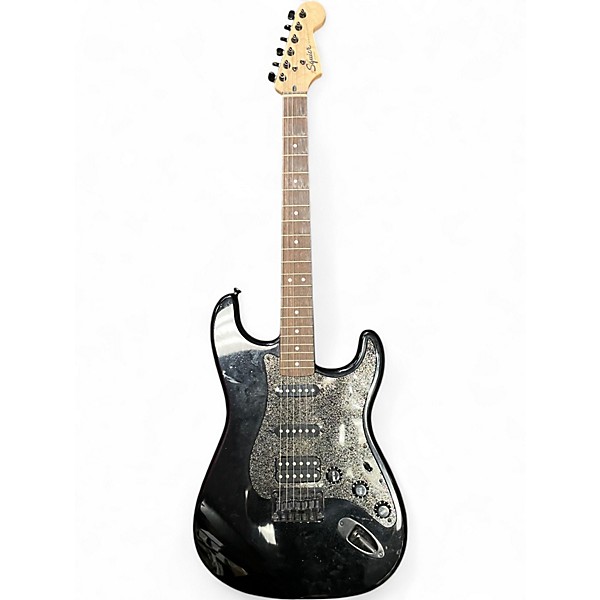 Used Squier FSR Bullet Stratocaster Hardtail Black Solid Body Electric Guitar