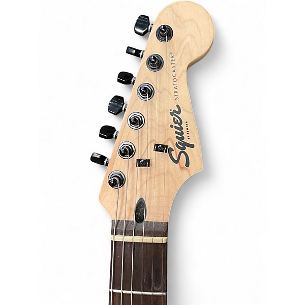 Used Squier FSR Bullet Stratocaster Hardtail Black Solid Body Electric Guitar