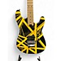 Used EVH Striped Series Black With Yellow Black and Yellow Solid Body Electric Guitar