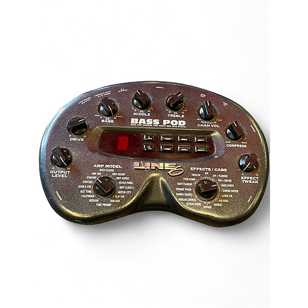 Used Line 6 Bass POD XT Bass Effect Pedal