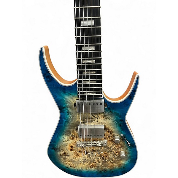 Used Dean Exile Select Turquoise Solid Body Electric Guitar