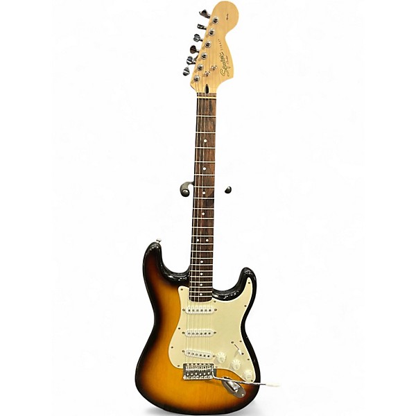Used Squier Affinity Stratocaster Sunburst Solid Body Electric Guitar