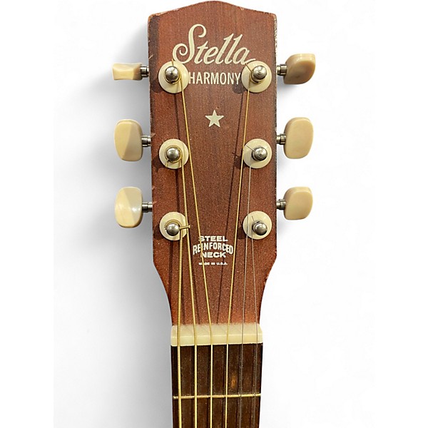 Used Harmony Stella H927 Vintage Natural Acoustic Guitar