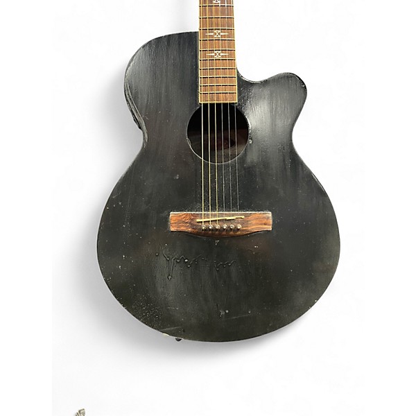 Used Stagg Miscellaneous Black Acoustic Electric Guitar