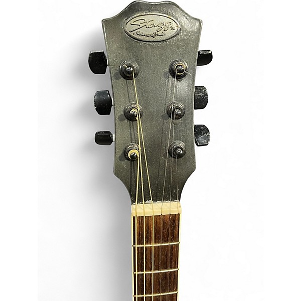 Used Stagg Miscellaneous Black Acoustic Electric Guitar