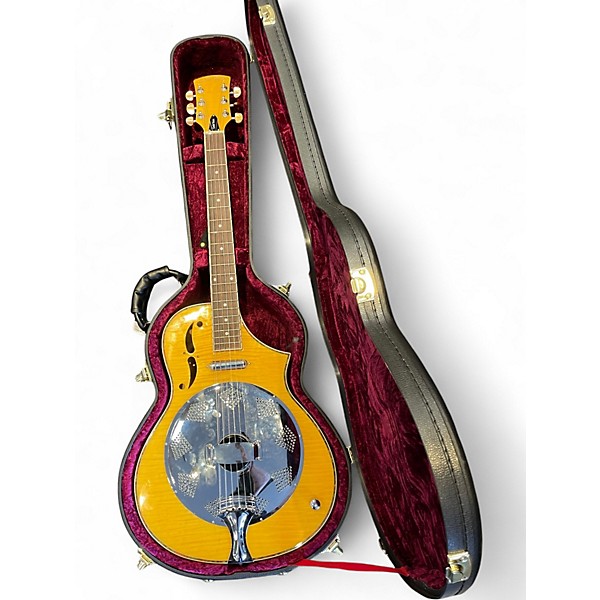 Used Goldtone Mojo Round-Neck Blonde Resonator Guitar