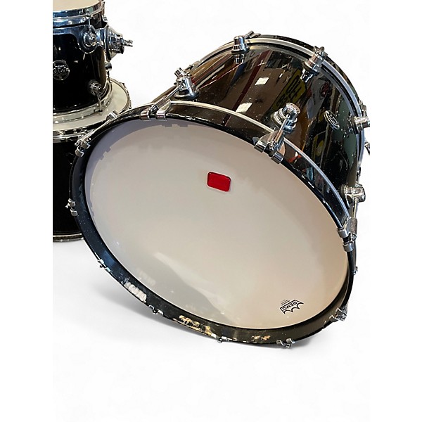 Used DW 3 Piece Performance Series Metallic Black Drum Kit