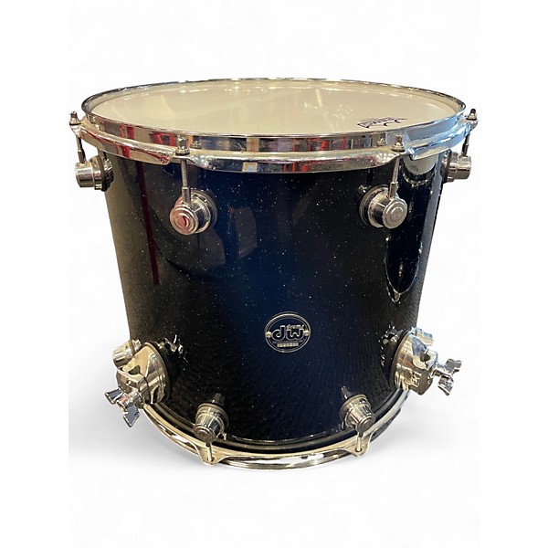 Used DW 3 Piece Performance Series Metallic Black Drum Kit
