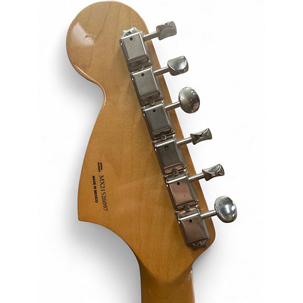 Used Fender JAG-STANG Orange Solid Body Electric Guitar