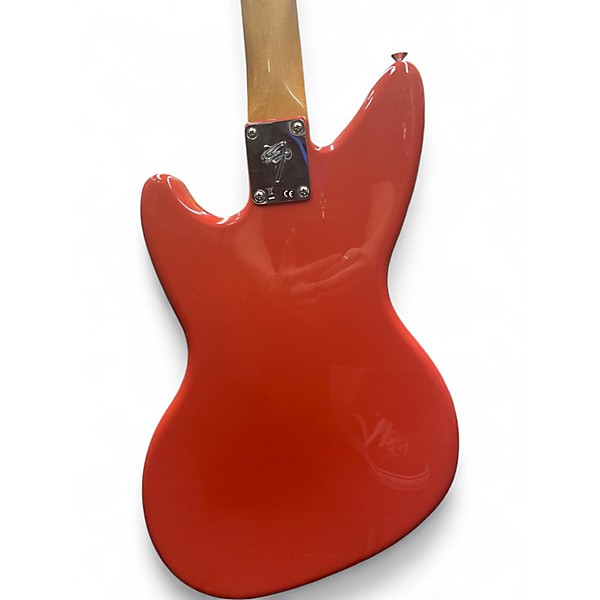 Used Fender JAG-STANG Orange Solid Body Electric Guitar