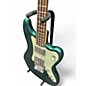 Used Squier Paranormal Rascal Sherwood Green Metallic Electric Bass Guitar