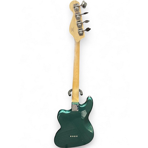 Used Squier Paranormal Rascal Sherwood Green Metallic Electric Bass Guitar