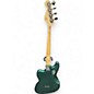 Used Squier Paranormal Rascal Sherwood Green Metallic Electric Bass Guitar