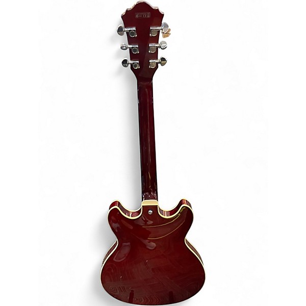 Used Ibanez AS73 Artcore Trans Red Hollow Body Electric Guitar