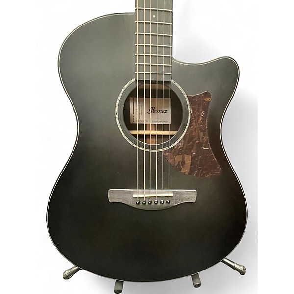 Used Ibanez AAM70CE Black Acoustic Electric Guitar