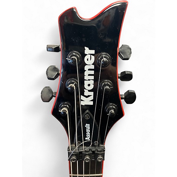 Used Kramer Assault 220 FR Black Solid Body Electric Guitar