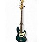 Used Fender DELUXE JAZZ BASS V Turquoise Electric Bass Guitar thumbnail