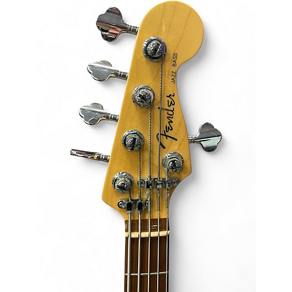 Used Fender DELUXE JAZZ BASS V Turquoise Electric Bass Guitar