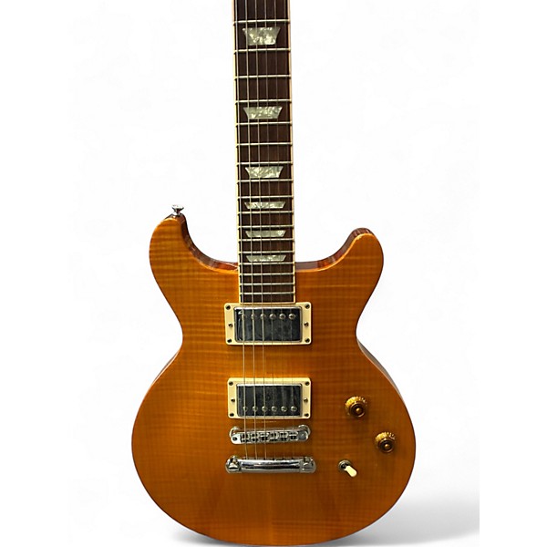 Used Gibson Les Paul Standard Double Cut Trans Amber Solid Body Electric Guitar