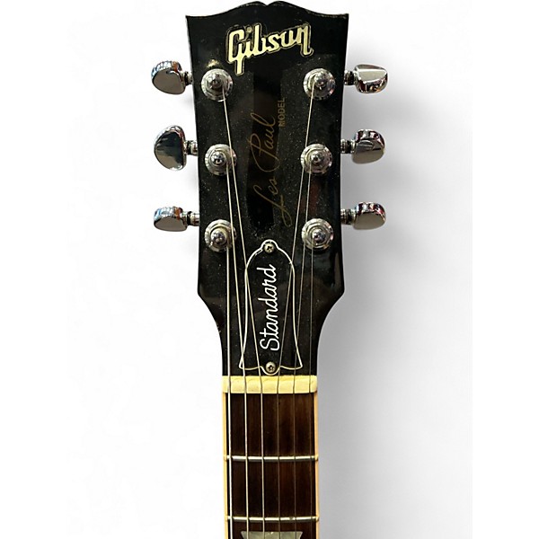Used Gibson Les Paul Standard Double Cut Trans Amber Solid Body Electric Guitar