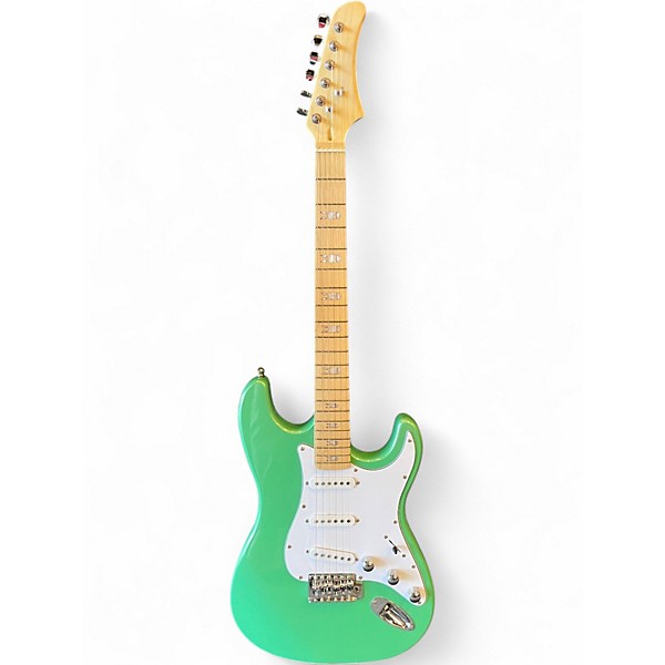 Used HardLuck Kings Bombshell Seafoam Green Solid Body Electric Guitar