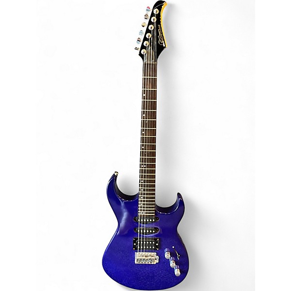 Used Silvertone SIK1/MBM Midnight Blue Solid Body Electric Guitar