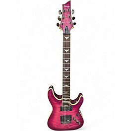 Used Schecter Guitar Research Omen Extreme 6 Trans Purple Solid Body Electric Guitar