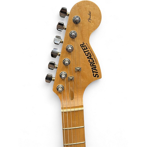 Used Squier starcaster Black Solid Body Electric Guitar