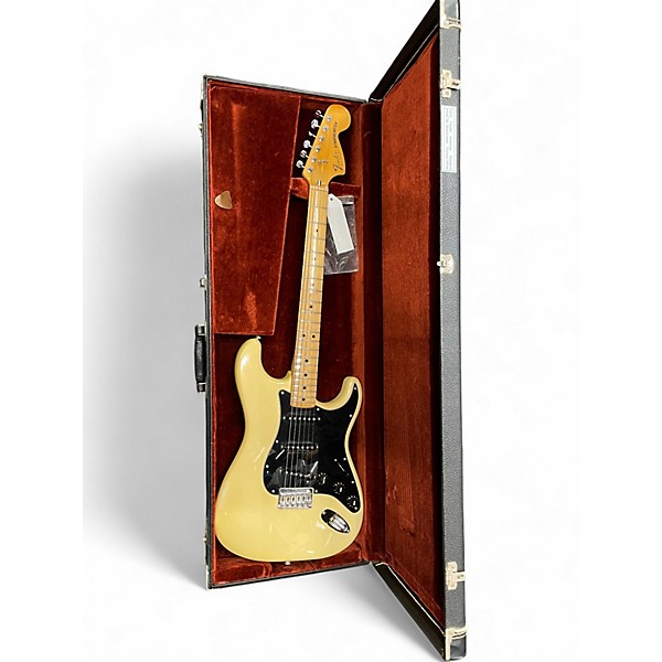 Vintage 1979 Fender HARDTAIL STRATOCASTER Olympic White Solid Body Electric Guitar