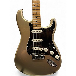 Used Fender 75TH ANNIVERSARY STRATOCASTER Metallic Gold Solid Body Electric Guitar
