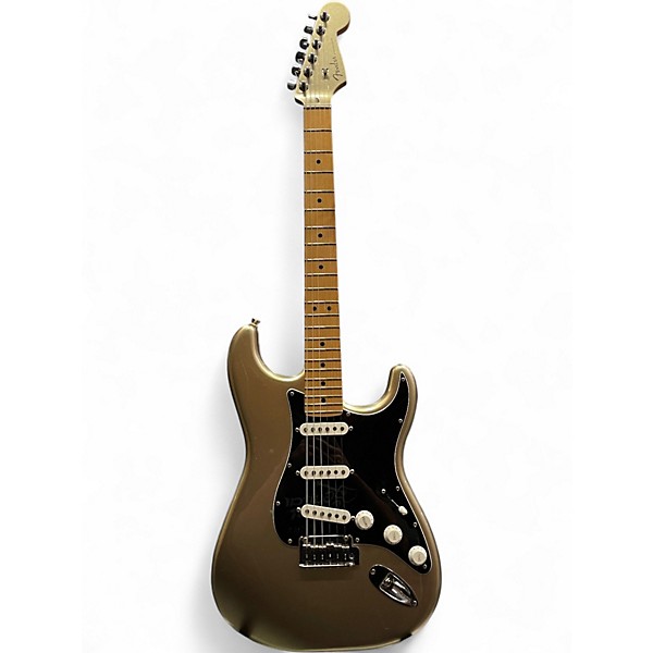 Used Fender 75TH ANNIVERSARY STRATOCASTER Metallic Gold Solid Body Electric Guitar