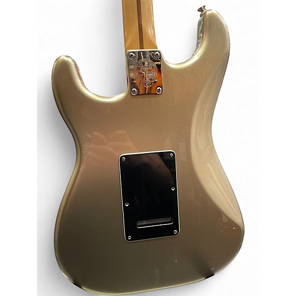 Used Fender 75TH ANNIVERSARY STRATOCASTER Metallic Gold Solid Body Electric Guitar