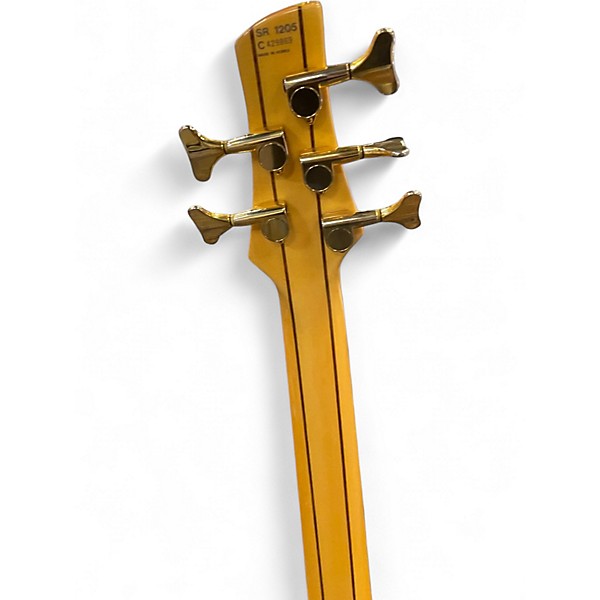 Used Ibanez SR1205E 5 String Natural Electric Bass Guitar