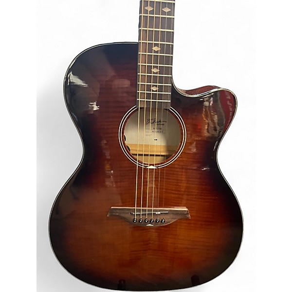 Used B.C. Rich BCR3 2 Tone Sunburst Acoustic Electric Guitar