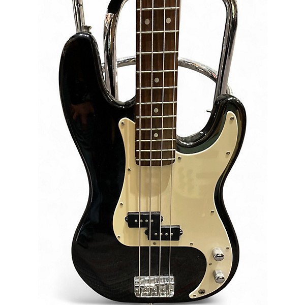Used Squier Precision Bass Black Electric Bass Guitar