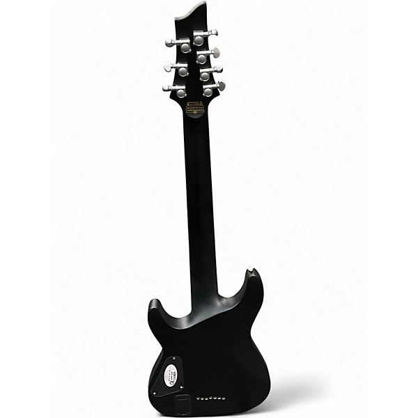 Used Schecter Guitar Research DAMIEN PLATINUM 7 Black Solid Body Electric Guitar