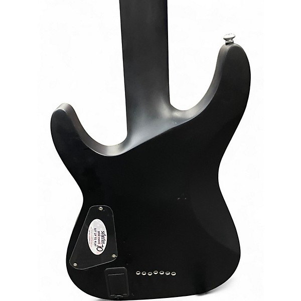 Used Schecter Guitar Research DAMIEN PLATINUM 7 Black Solid Body Electric Guitar