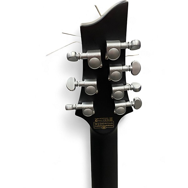 Used Schecter Guitar Research DAMIEN PLATINUM 7 Black Solid Body Electric Guitar