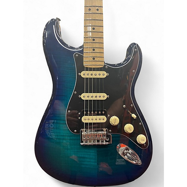 Used Fender Player Plus Stratocaster Plus Top HSS Blue Burst Solid Body Electric Guitar