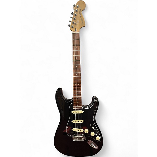 Used Fender Deluxe Player's Stratocaster Black Solid Body Electric Guitar