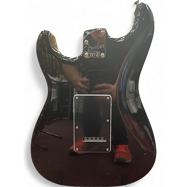 Used Fender Deluxe Player's Stratocaster Black Solid Body Electric Guitar