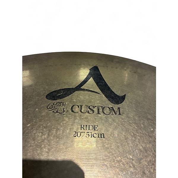 Used Zildjian 20in A Custom Ride Cymbal