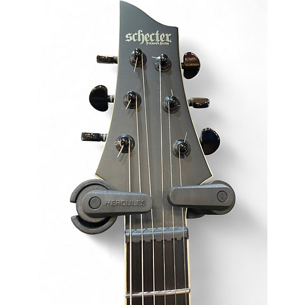 Used Schecter Guitar Research C-1 SLS Elite Evil Twin Satin Black Solid Body Electric Guitar