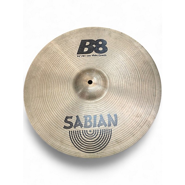 Used SABIAN 16in B8 Thin Crash Cymbal